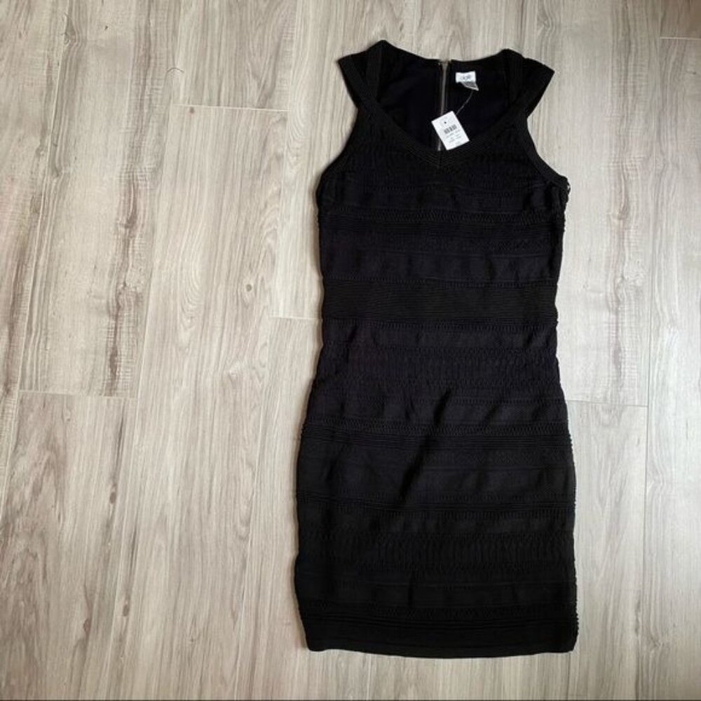 Cache Black Cocktail Bodycon Dress - Picture 1 of 14
